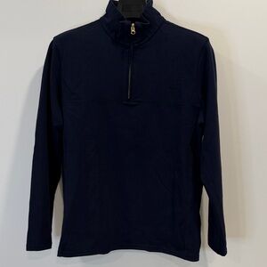 Navy Blue Men's Quarter-Zip Sweatshirt